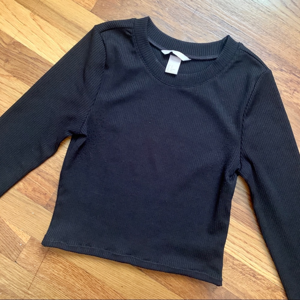 Scuba knit crop top